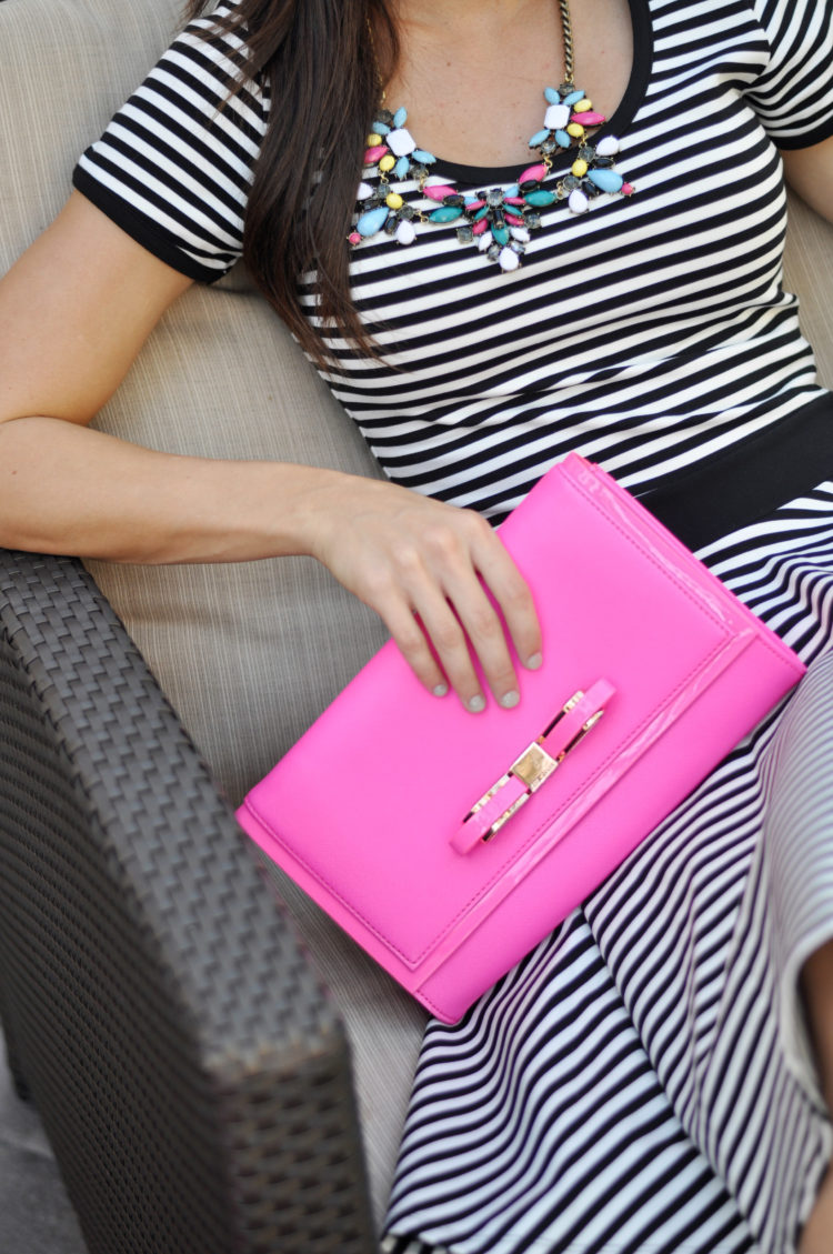 Bright Pink Ted Baker Clutch